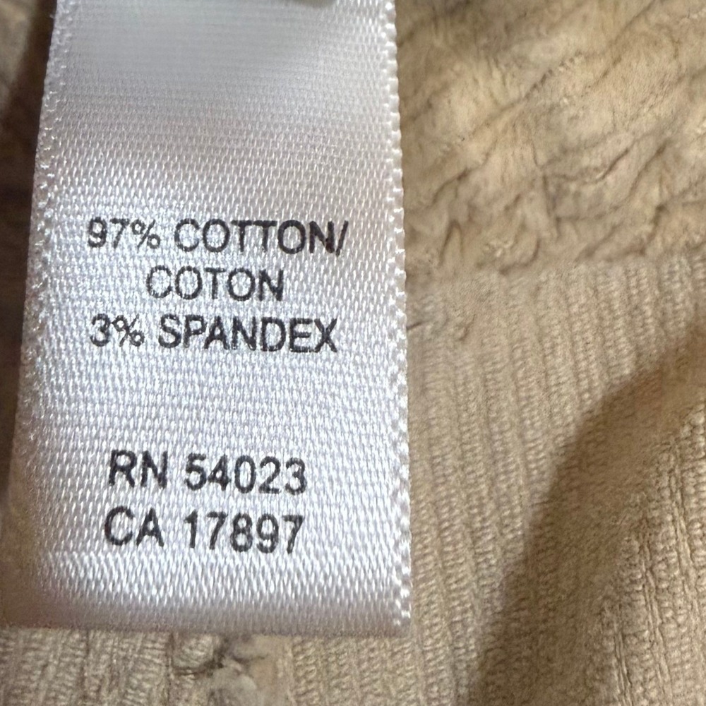 VTG Banana Republic 16L Corduroy Pants Tan Y2K Flare Wide Leg Long Academia - Picture 5 of 7